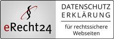 Datenschutzerklärung e-Recht24 Badge